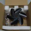 HIDALIFE Wood Stove Fan, Fireplace Heat Powered Fan with Bracket Compatible for Buddy Heater,Thermal Stove Blower for Gas Pellet Wood Burner-6 Blades