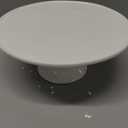 9-Inch Round White Porcelain Cake Stand - Show Off Your Desserts, Celebrate in Style, Perfect for Holiday Gatherings, Weddings & Parties