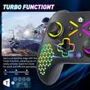 Xexvyrin Wireless Controller for X-box One, X-box Series X/S, PC, Switch, iOS, Android, LED Gaming Controller with TURBO, Macro Function, 6-Axis Gyro, 3.5mm Audio Jack, WiFi Connectivity