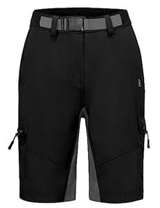 Little Donkey Andy Women's Lightweight Quick Dry Hiking Shorts Golf Shorts Zippered Pockets, Large