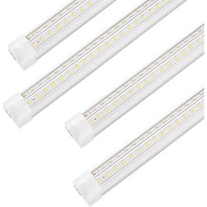 Led Shop Lights, 4FT LED Light 50W 6500K 7000LM Daylight,Led Garage Light,Linkable Clear Cover Integrated V-Shape for Garage Warehouse Workbench Workshop(4-Pack)