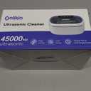 35W Ultrasonic Jewelry Cleaner, 45KHz Retainer Cleaner for Jewelry, 5 Timer & 3 Power Modes, Eyeglasses, Rings, Watch Strap, Dentures - 20oz, 304 Stainless Steel Tank, Quiet <38dB (Black)