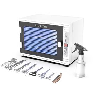 KING&DUKE Nail Tool Sterilizer Machine, 15L Large Capacity UV Sterilizer Cabinet, Sanitizer Box for Esthetician, Nail Salon, Barbers - Professional 360 Disinfection for Home and Commercial Use