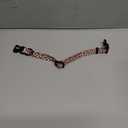 Dog Collar and Leash Combo Set, Leopard Pattern, Polyester Material, 150CM Matching Leash, for Small Puppy Dogs.(S, Light Coffee Leopard)