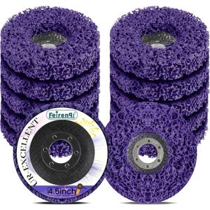12Pcs Strip Discs Stripping Wheel, 4-1/2"x 7/8" Inch Stripping Wheel for Angle Grinder Clean and Remove Paint Coating Rust Welds Oxidation