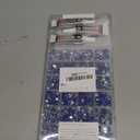 20100Pcs Blue Resin Rhinestones 2,3,4,5,6mm Flatback for Bedazzling Crafting Crafts Clothing Clothes Fabric Shoes Nail Art, Royal Dark Navy Blue Flat Back Gems Diamonds Jewels Crystals Gemstones