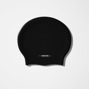 WATERTIME Large Swim Cap for Long Hair, Dreadlocks, Weaves, Hair Extensions, Braids, Curls & Afros Designed for Long Hair,Soft Silicone Pool Cap for Women & Men (Ink Black)