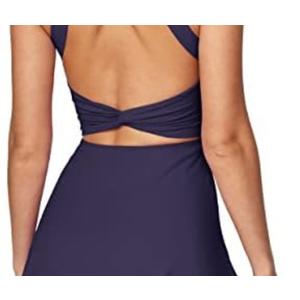 Heathyoga Tennis Dress with Built in Shorts and Bra Athletic Dress for Women Summer Cut Out Twisted Golf Workout Dress XS