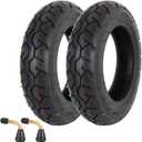 3.50-10 Scooter Tire, 3.50-10 Tubeless Tire for Scooters and Mopeds with 10 Inches Rims; 8PR 56 J; Angled Valve Stem - 2 Pack