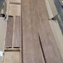 Plank+Beam 60 Inch Farmhouse Dining Bench, Solid Wood Entryway Bench, Wooden Outdoor Bench, Kitchen Dining Seat, Dining Room, Home Office, Living Room Furniture, Easy Assembly, Pecan Wirebrush (Bench for 72 Inch Table)