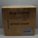 Ergonomic Office Chair-Computer X-Shaped Chair Mesh PU Leather with Adjustable Lumbar Support-Executive Desk Chair High Back with Headrest Flip-Up Arms for Long Hours (Black)