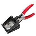 Professional 50×50mm (2''x2'') Square Photo Cutter, Handheld Metal Die Punch Tool for Paper, Business Cards, Crafts, DIY Projects Cutting, Hardened Steel Blade Heavy-Duty, Office & Family Use