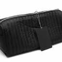 Multifunctional Waterproof Pram Buggy Bag Organiser,Portable Lightweight Baby Stroller Bag Organizer Pushchair Storage Bag,Universal Fit All Buggy(Black)14x7