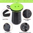 Fishboy Upgraded Collapsible Stool, 400lbs Max Weight, Lightweight But Sturdy, Portable Retractable Folding Telescoping Foldable Camping Stool for Adults Outdoor Fishing Hiking BBQ