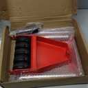 Pro Tire Lifter Cart - Pre-Assembled Wheel Dolly for Cars/SUVs/Trucks, Dual Stainless Rollers & 5 All-Terrain Wheels, Foldable Steel Frame, Lug Nut Organizer & Extended Handle 