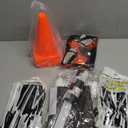 Letsroar Race Car Birthday Party Decorations - Race Car Party Decorations Include Racing Banner & Checkered Flags, Race Car Themed Foil Balloons & Fringe Curtains, Racetrack Floor Runner, Mini Cones