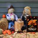 4 x Thanksgiving Garden Flag,Happy Thanksgiving Flags 12 x 18 Inch House Flag Double-Sided 2 Layer Turkey House Flag For Decoration