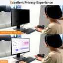 [2 Pack] 23.6 Inch Computer Privacy Screen for 16:9 Aspect Ratio Widescreen Monitor, Eye Protection Anti Glare Blue Light Computer Monitor Privacy Filter, Removable Anti-Scratch 23.6 Protector Film