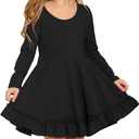 Arshiner Kids  Dress For Girls Black 150