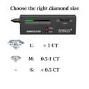 HMKIS Diamond Tester Pen, Professional Jewelry Diamond Tester with 60X Jewelry Loupe Magnifier, Diamond Selector for Novice and Expert (Non-Rechargeable)