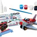 Melissa & Doug Wooden Plane: Decorate-Your-Own Kit Bundle with 1 Theme Compatible M&D Scratch Fun Mini-Pad (09518)