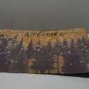 Winter Chirstmas Welcome-Doormat Outdoor-Entrance Pine-Trees Front-Door-Mat, Faux-Coir Seasonal Entryway-Rug Non-Slip Dirt-Trapping Indoor-Outside Porch Mat 17"x30" for Home Decor