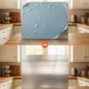 Stainless Steel Backsplash for Stove,36 x 24 Inch 304 Steel Splatter Guard for Kitchen Wall,Film-Free Out of Box,Heat Resistant Range Hood Backsplash Panel with Pre-Drilled Holes