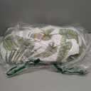 HORIMOTE HOME Tropical Plants Quilt Set Queen Size 3 Pieces, Green Palm Leaves Rainforest Style Fine Printed Reversible Bedspreads Bedding Sets, Soft and Lightweight Bed Coverlet for All Season