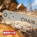 Cordless Electric Chainsaw 18", Battery Powered Brushless Motor Chainsaw Compatible with Makita Battery, Automatic Oiler & Tool-Free Chain Tension, for Tree Trimming & Wood Cutting (Tool Only)