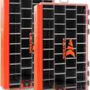 KastKing HyperSeal Waterproof Tackle Box, 3700 Deep Tackle Trays, Fishing Tackle Box Organizer With Removable Dividers, Fishing Gear & Fishing Accessories Storage (3700(2 Pack with compartment))