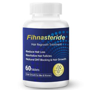 Fihnasteride Advanced Hair Growth Support - Natural DHT Blocker - Help Nourish Follicles & Maintain Healthy Hair - 60Tablets
