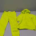 YOUNGER TREE Baby Clothes for Girls Boy Solid Color Hoodie and Sweatpants Outfit Toddler Sweatsuit (3-4 T, Fluorescent Yellow)