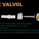 AZVALVOL Mirror Clip Mirror Hanging Hardware Mirror Holder Clips Metal Round Mirror Mounting Clips 8Pcs Zinc Alloy Clips for 3-6mm Thick (Chrome, 8)