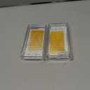 2 x Colored Lash Extensions Easy Fanning Mixed Tray 10-17mm (Yellow Gold)