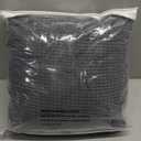 LA MEACK Couch Cushion Covers for Sectional Sofa L Shape Washable Separate Seat Chaise Couch Cover Stretch Sofa Slipcovers with 2 Pcs Pillowcases(2 Seater + 1 Chaise, Dark Grey)