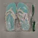 COFACE Womens Fashion Orthotic Flip Flops Ladies Slip On Lightweight Athletic Yoga Mat Cushion Thong Sandals With Comfortable Plantar Fasciitis Arch Support (10, Turquoise Blue)