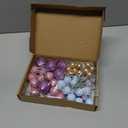 ASTARON 50 Pcs Ball Cake Topper Sticks Mini Balloons for Cake Decorating Supplies Foam Balls Cake decorations for Party Cake Birthday Cake Toppers Decorations (Pink，Purple，Blue)
