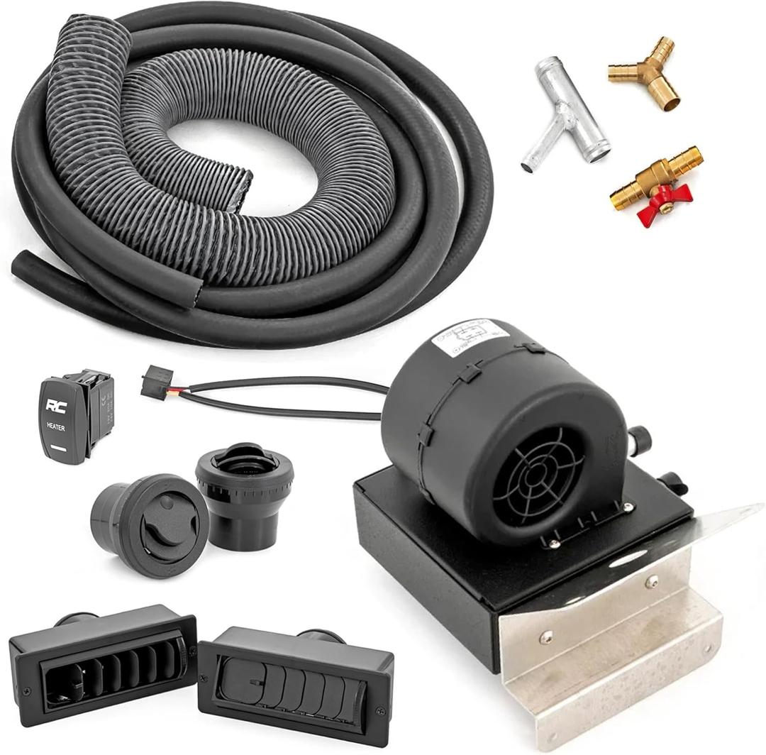 Rough Country Cab Heater for Polaris General XP 4 & XP 1000-16,000 BTU UTV Heater Kit with Fast Cabin Warm-Up & Defrost, Complete Install Kit, Factory-Like Fit