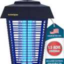 Flowtron Bug Zapper, 1-1/2 Acre of Outdoor Coverage with Powerful 80W Bulb & 5600V Instant Killing Grid, Electric Insect, Fly & Mosquito Zapper, Made in The USA