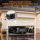 Garage Door Seals Bottom Rubber, with Aluminum Track Retainer Kit, 3-Sided Weatherproof Seal, Three Layers of Protection Available, Garage Door Bottom Seal 10 Ft, Easy to Install (Black)