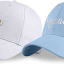 LADY&HOME Bachelor/Bachelorette Party Baseball Hats Set, Embroidered Adjustable Cotton Truck Caps