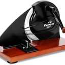 Redants Manual Bread Slicer for Homemade Sourdough Bread, Versatile Hand Crank Bread Slicer, Adjustable Thickness for Smooth Cutting, Food Grade Stainless Steel (Black), 6.5"