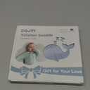 ZIGJOY Baby Transitional Swaddles for Newborns: 0.5 Tog Arms Up Sleep Sack 3-6 Months Soft Cotton Shark Fin 2 Way Zipper