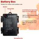 SHareconn 6ft Fall Garland with Lights, Autumn Leaves Garland with Realistic Pumpkins, Thanksgiving Christmas Decorations for Mantle Home Wedding Table Porch Indoor Outdoor, Orange, 6 FT