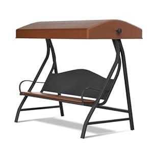 2025 Porch Swing Canopy Replacement for GT Porch Swing Model GCS00229C Swing Chair Canopy - Waterproof UV-Resistant Polyester Oxford Fabric (Frame & Cushions Not Included)