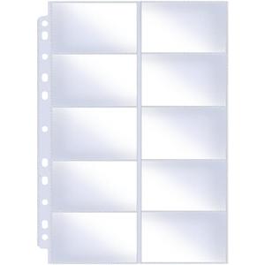 2 x 800 Pockets Ultra-Clear Business Card Holder Sleeves Binder Each Sleeve Holds 20 2x3.5 Namecards for 2/3/4 Ring Binder, Double Sided 10 Pocket Credit Card Pages40 Pack