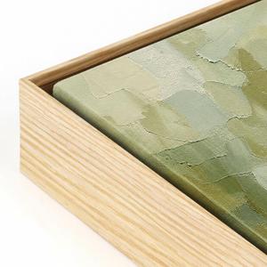 18x24 Floating Frame for Canvas Painting,5/6 Deep,Natural Woodgrain