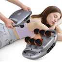 6 Head Massage Gun Deep Tissue - Electric Massager Gun for Legs, Arms, Waist, Back, 9 Levels & 9 Modes Back Massager for Pain Relief, Ideal Gifts for Friends, Mom and Dad, Gray