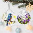 Bird Ornament, Stained Glass Christmas Decorations, Christmas Ornaments for Tree, Holiday Ornament, Gifts for Bird Lovers, Holiday Party Gifts, Gift Ideas & Xmas Gift