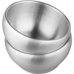 IMEEA Insulated Ice Cream Bowl 24oz Double Walled Insulated Bowl for Soup, Cereal SUS304 Stainless Steel, 2-Piece
